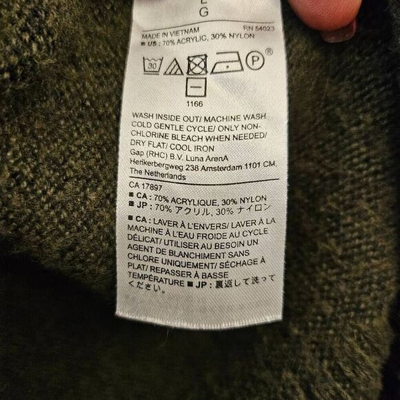 Banana Republic Dark Hunter-Forest Green Cozy Drop Shoulder Sweater Effortless - Picture 4 of 4